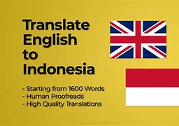 Translate English To Indonesia Yang Benar